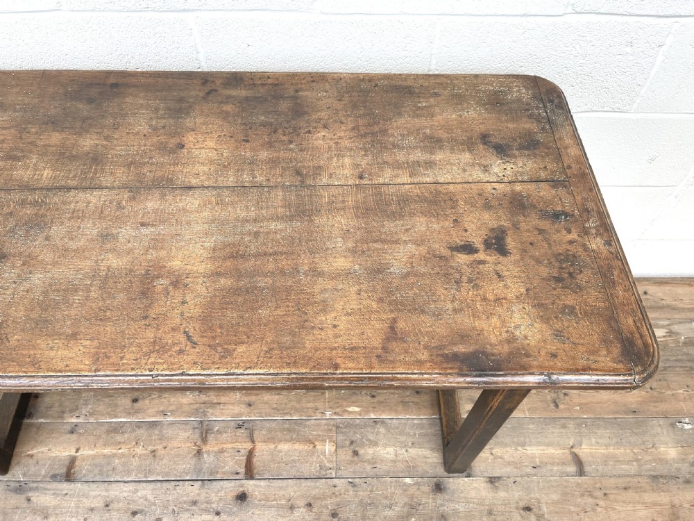 Antique Country Oak Farmhouse Table View IX