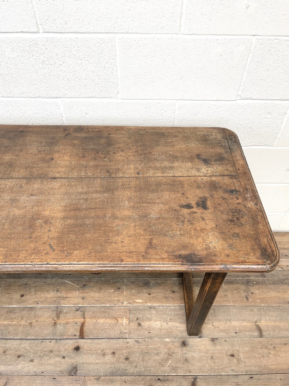 Antique Country Oak Farmhouse Table View XII