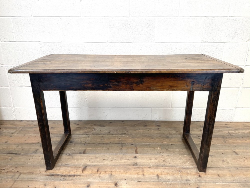 Antique Country Oak Farmhouse Table View XVI