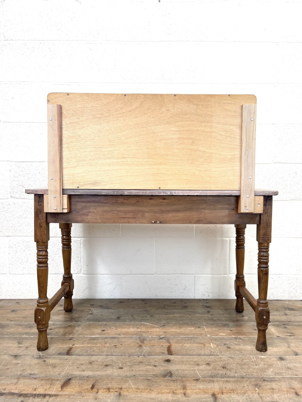 Antique Pine Tile Back Washstand View XV