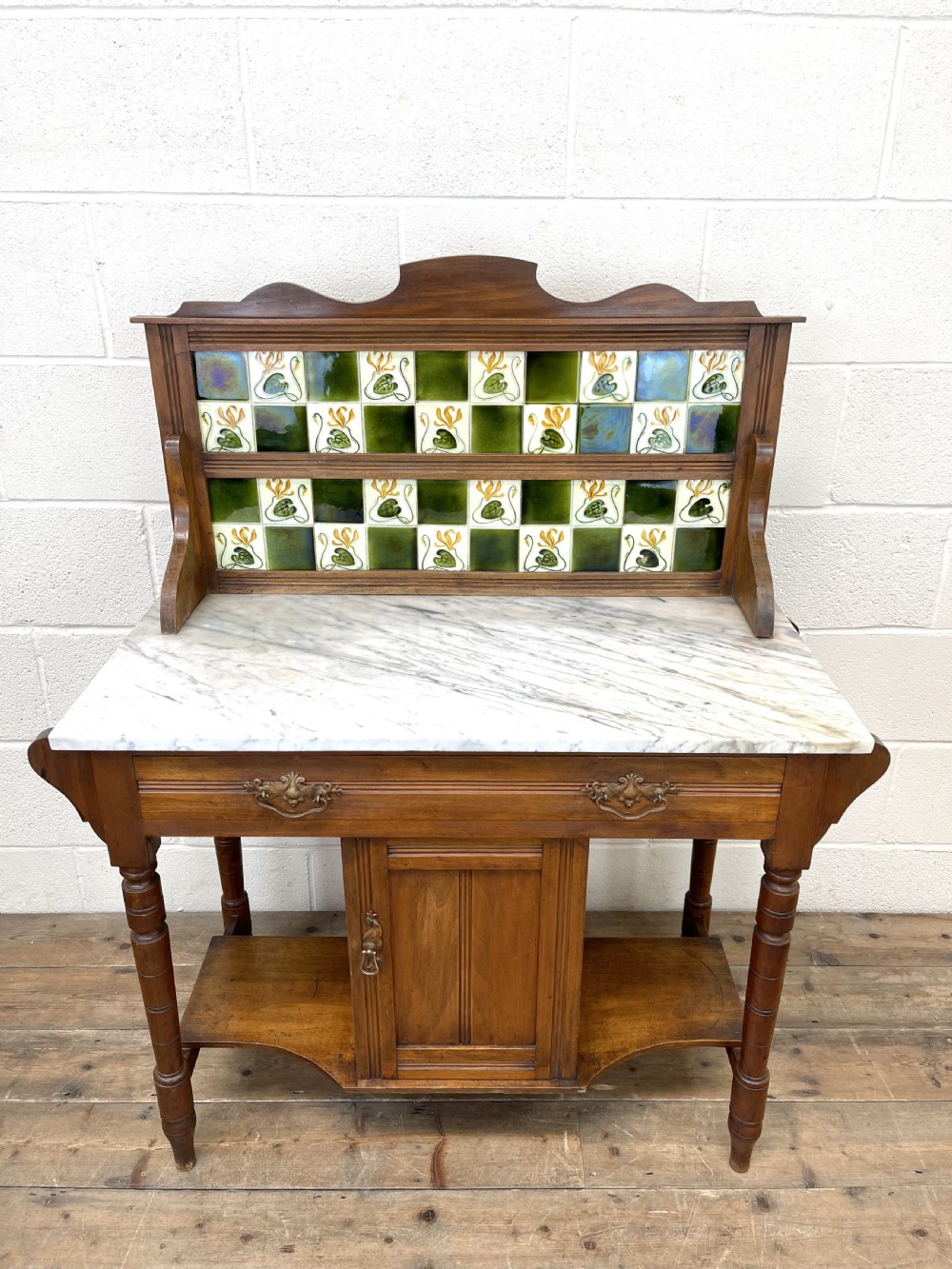 Antique Victorian Marble Top Washstand View II
