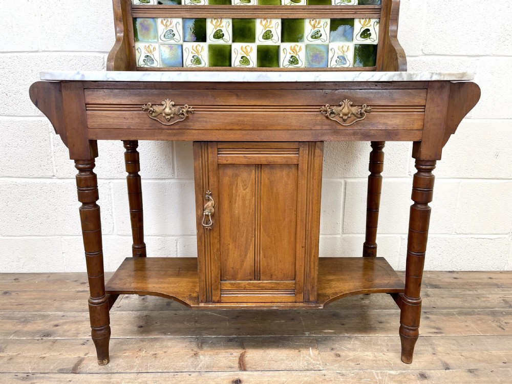 Antique Victorian Marble Top Washstand View III