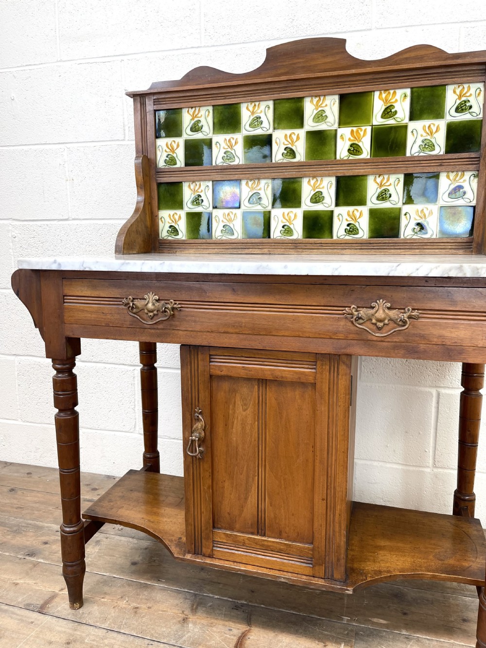 Antique Victorian Marble Top Washstand View VIII
