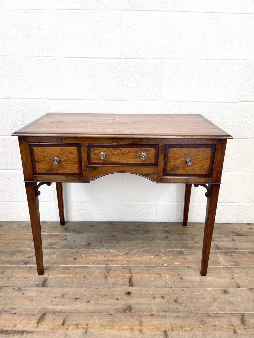 Oak and Mahogany Reproduction Side Table View II