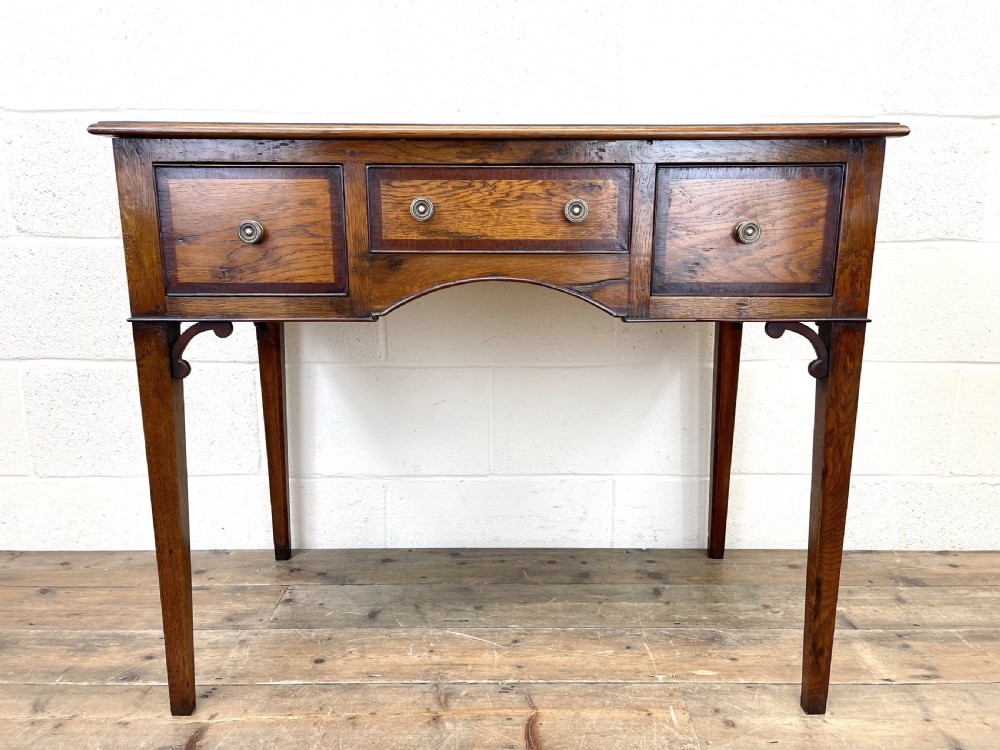 Oak and Mahogany Reproduction Side Table View III