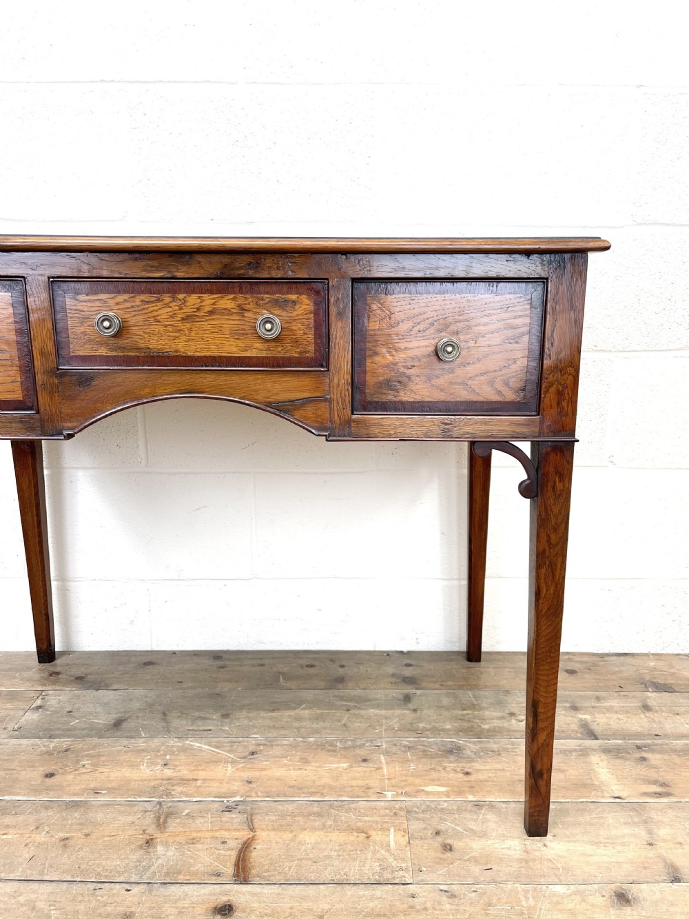 Oak and Mahogany Reproduction Side Table View VI