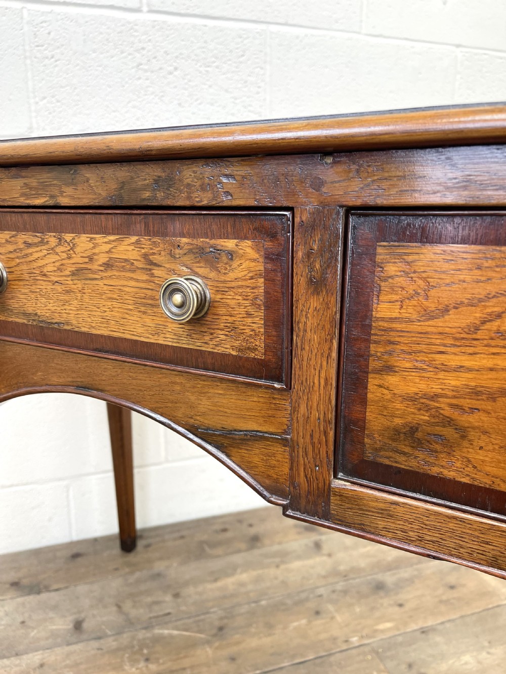Oak and Mahogany Reproduction Side Table View XI