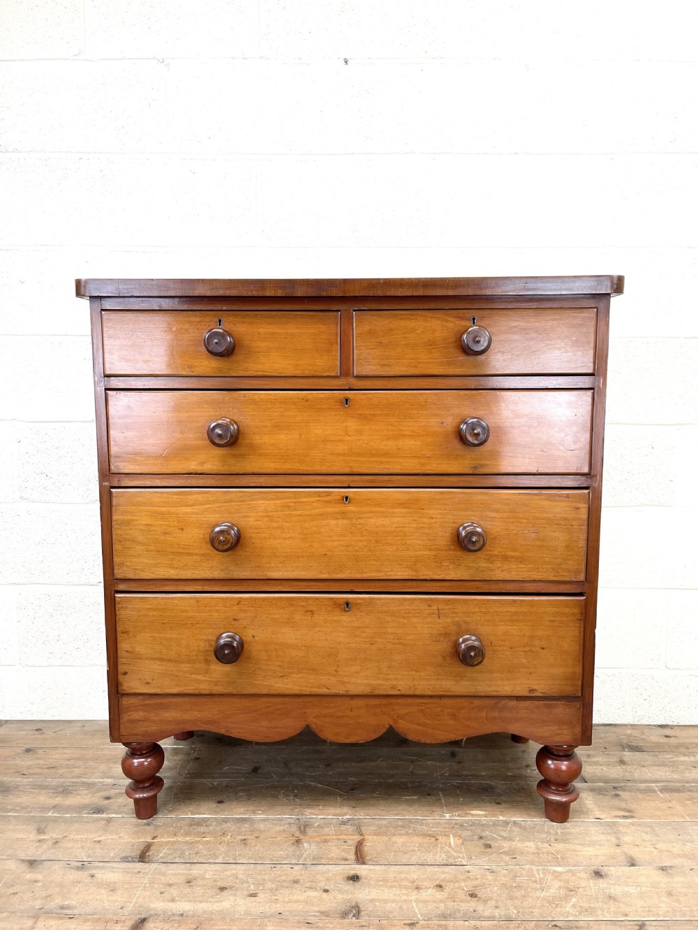 Antique Victorian Mahogany Chest of Drawers View II