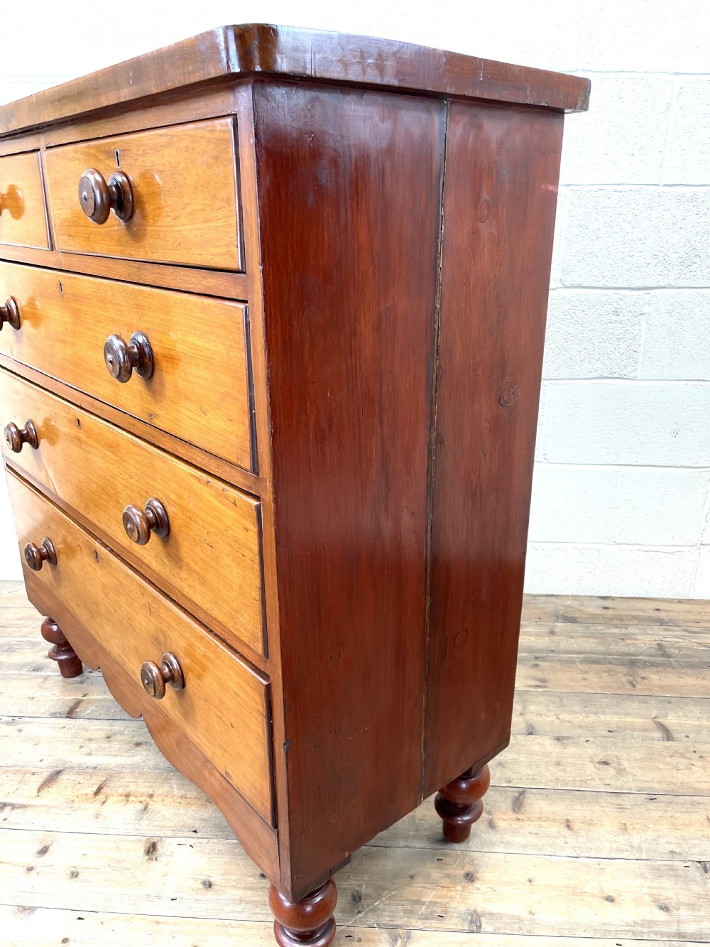 Antique Victorian Mahogany Chest of Drawers View X