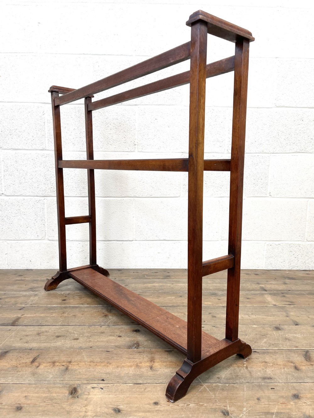 Antique Edwardian Mahogany Towel Rail View II