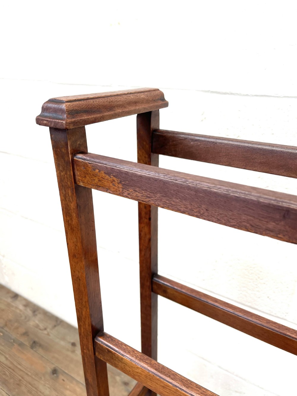 Antique Edwardian Mahogany Towel Rail View V