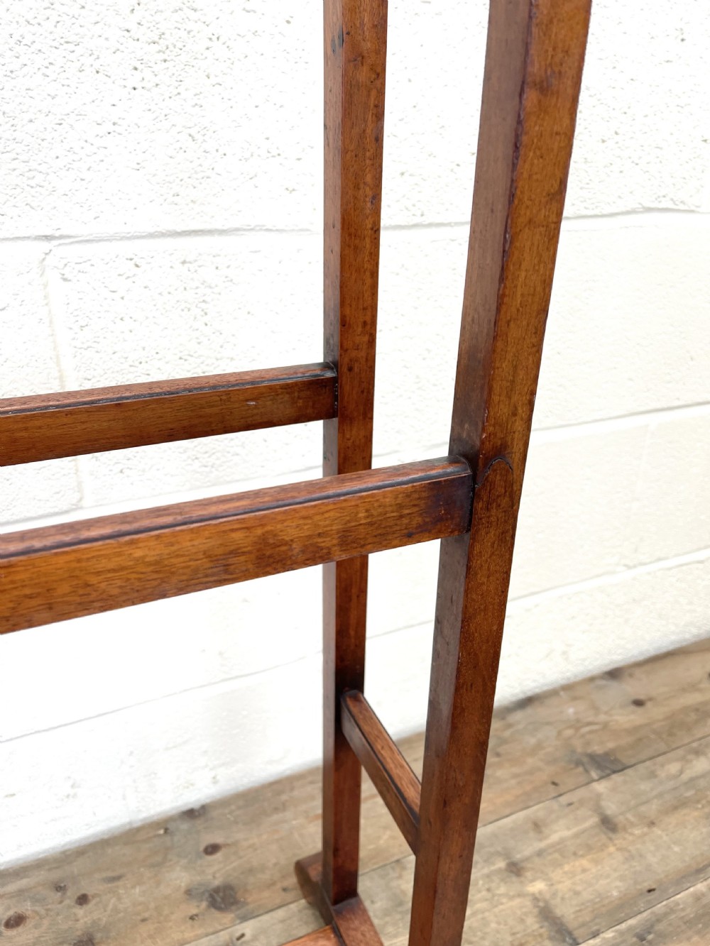 Antique Edwardian Mahogany Towel Rail View VII