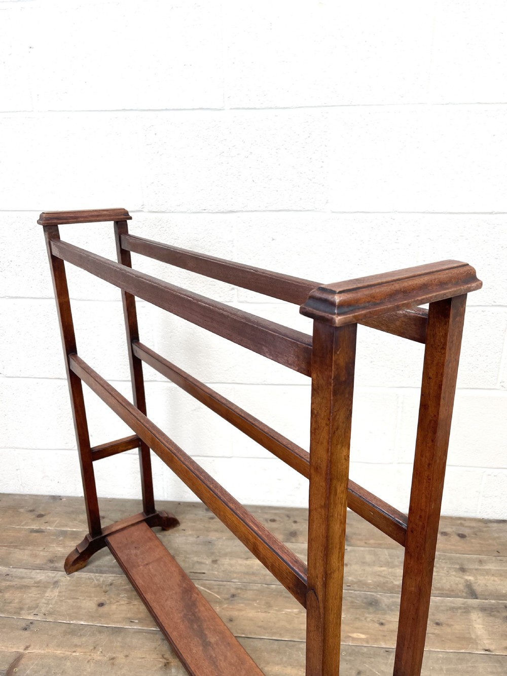 Antique Edwardian Mahogany Towel Rail View VIII