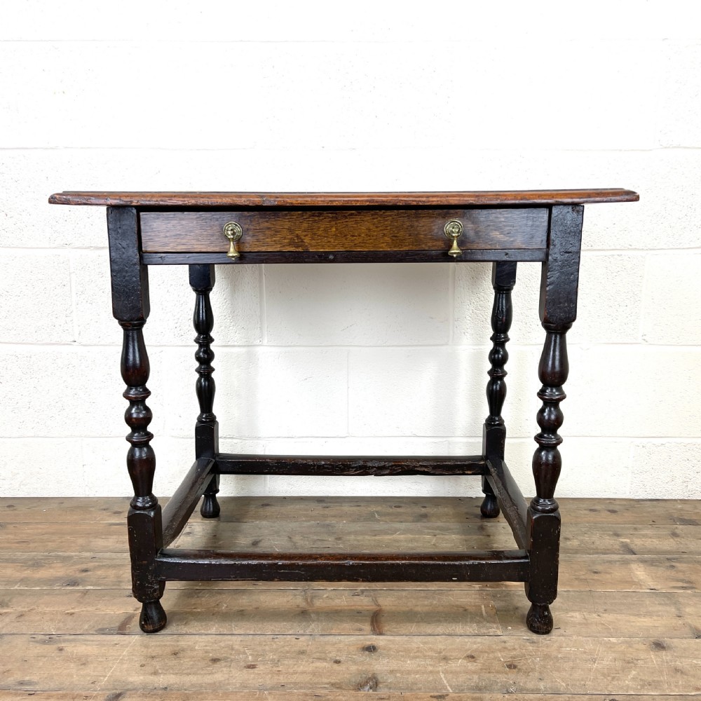 18th Century Antique Oak Side Table