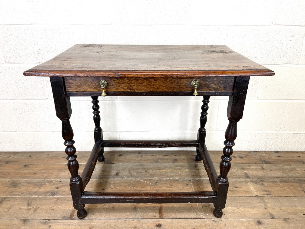 18th Century Antique Oak Side Table View II