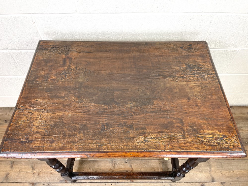 18th Century Antique Oak Side Table View III
