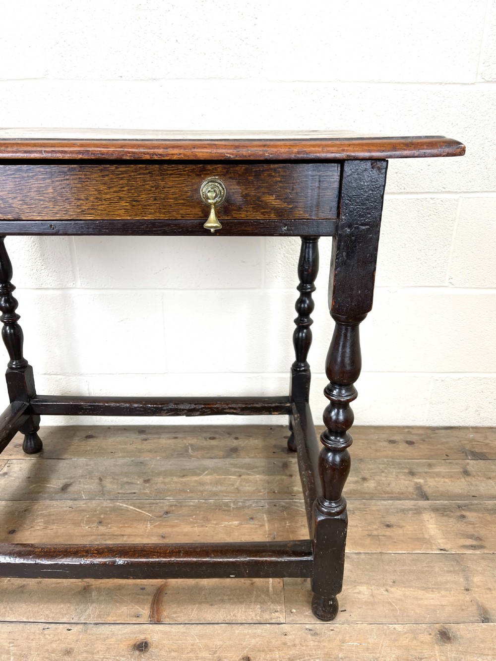 18th Century Antique Oak Side Table View IV