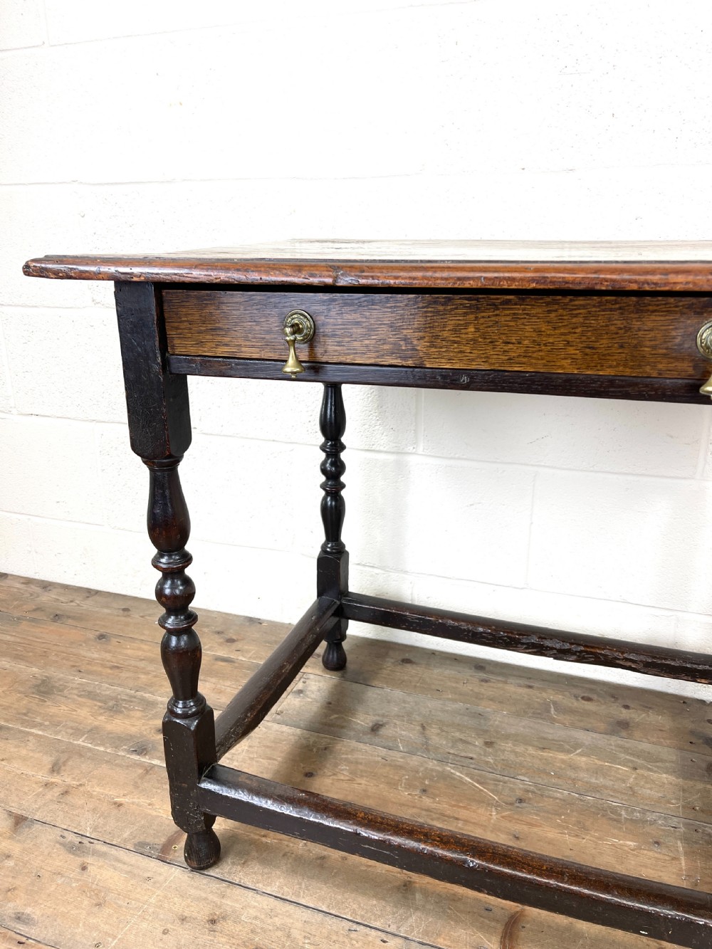 18th Century Antique Oak Side Table View V