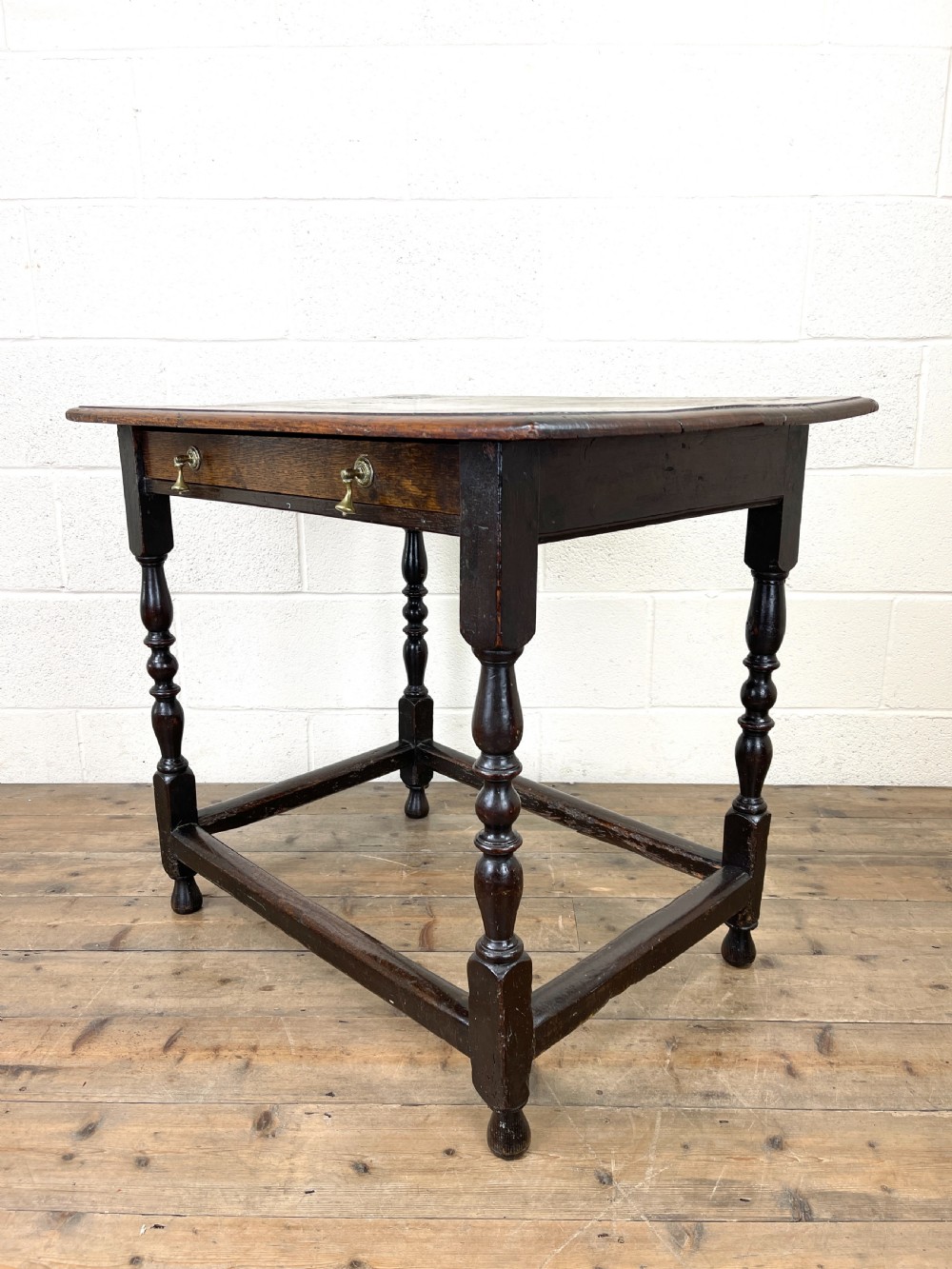 18th Century Antique Oak Side Table View VII