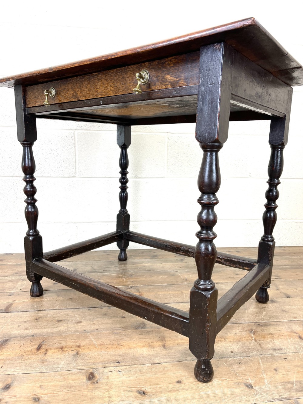 18th Century Antique Oak Side Table View X