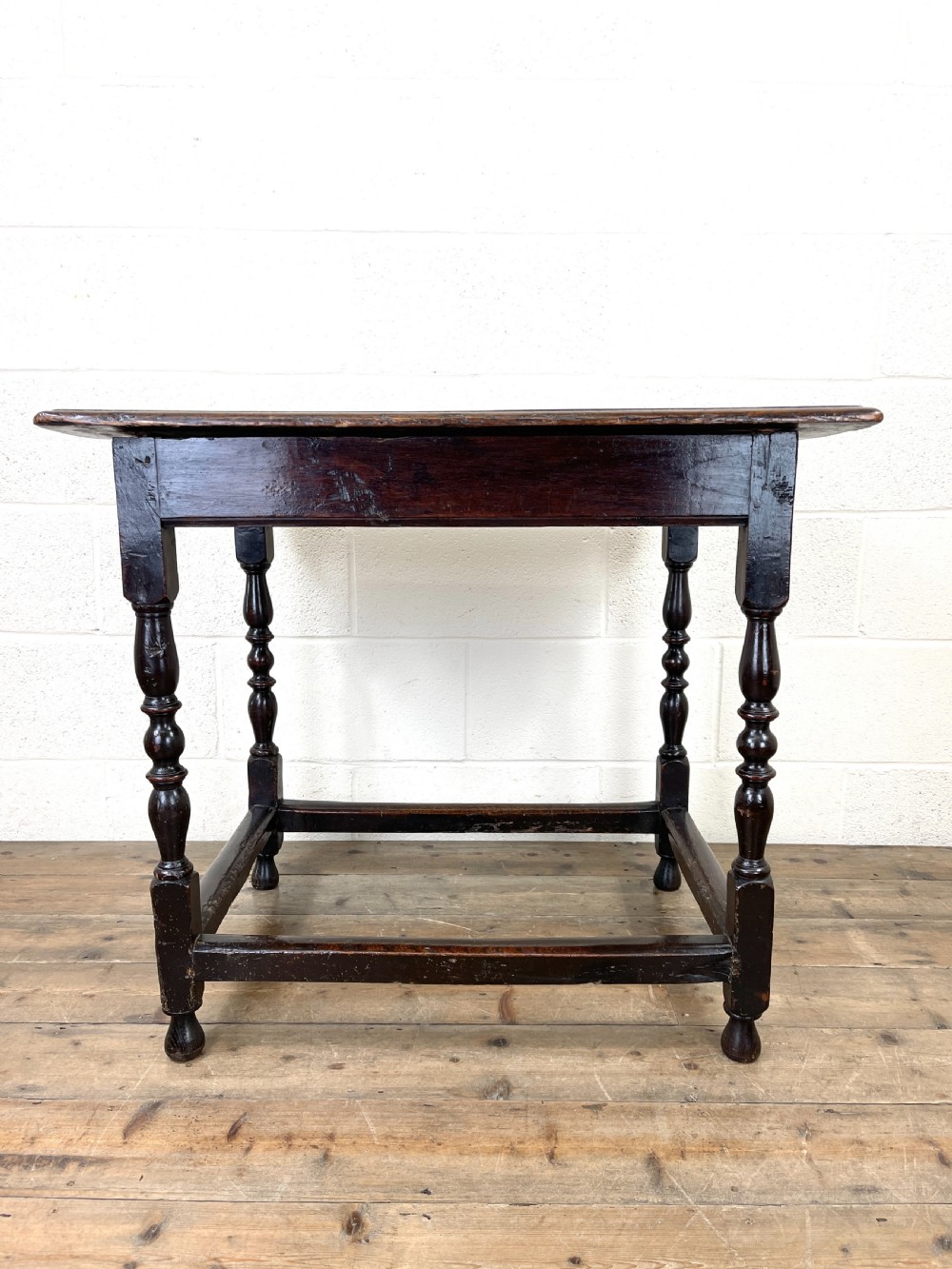 18th Century Antique Oak Side Table View XI
