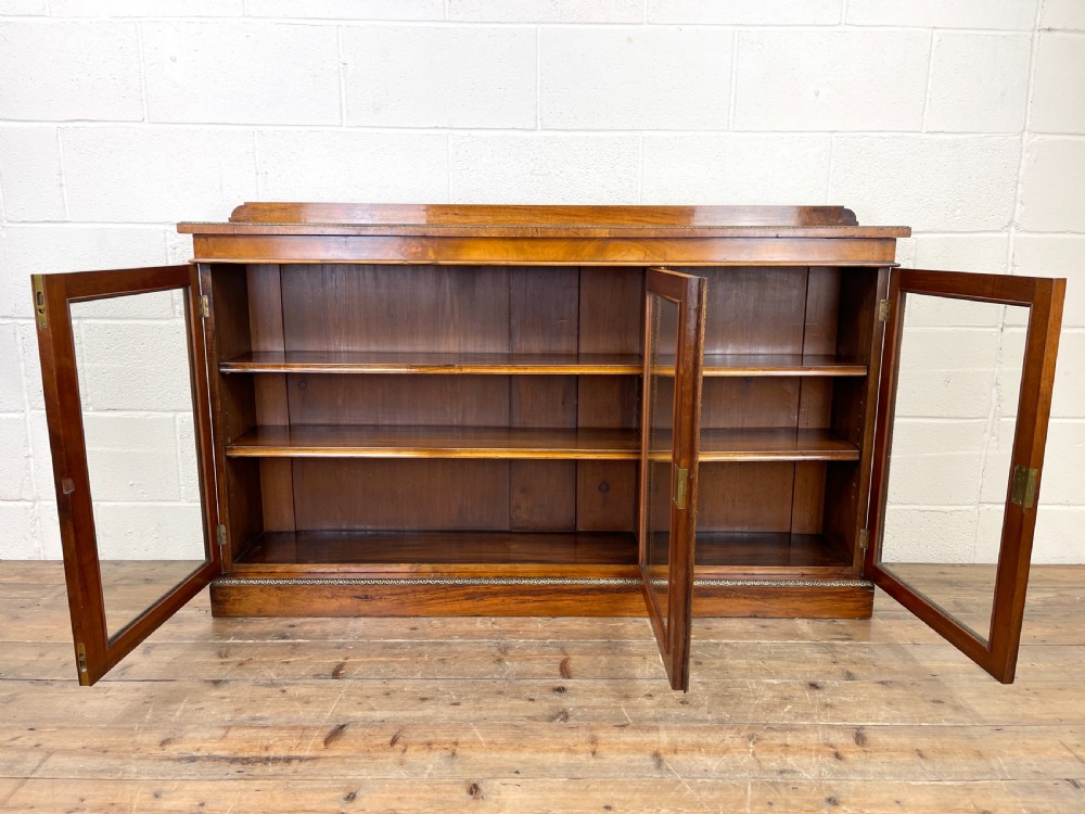 19th Century Glazed Walnut Bookcase View VI