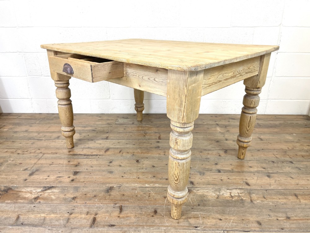 Rustic Pine Farmhouse Kitchen Table View IV