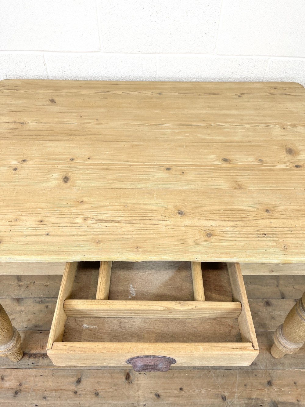 Rustic Pine Farmhouse Kitchen Table View IX