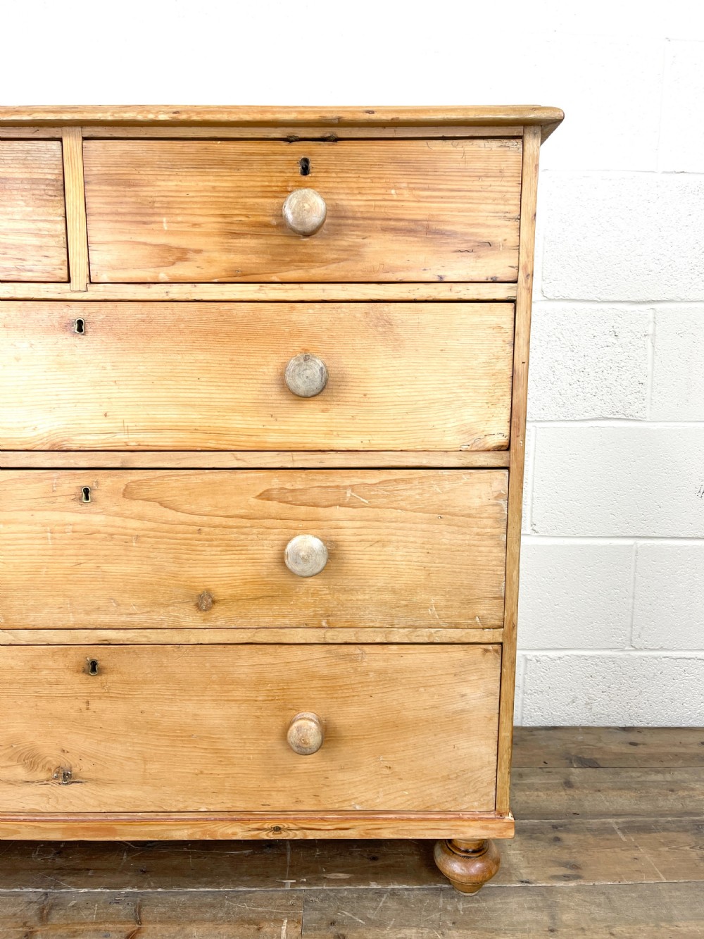 Victorian Antique Pine Chest of Drawers View II