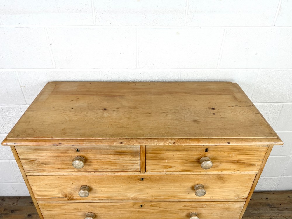 Victorian Antique Pine Chest of Drawers View IV