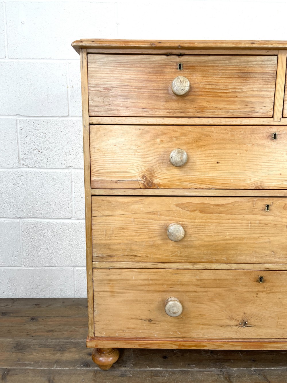 Victorian Antique Pine Chest of Drawers View VI