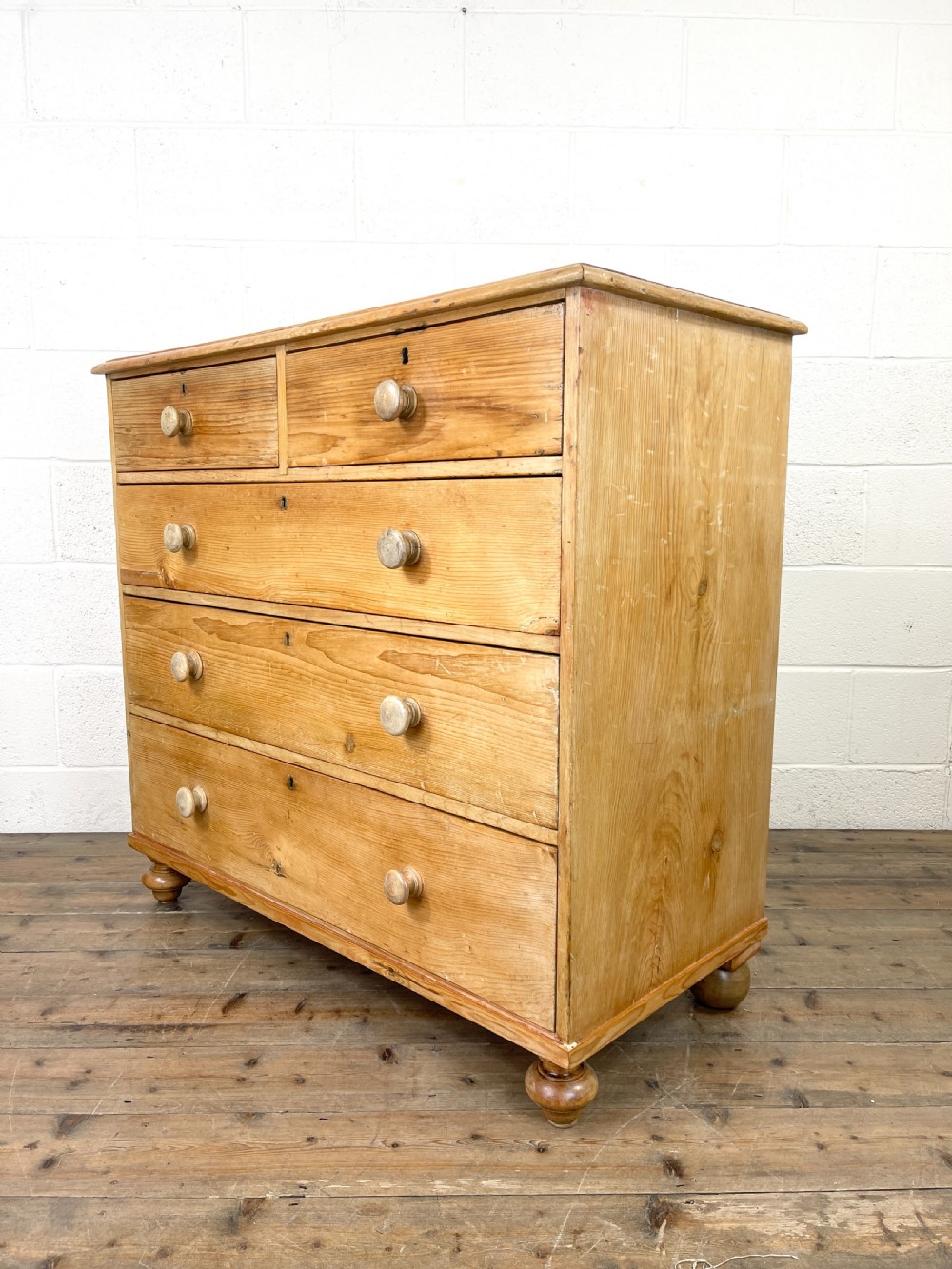 Victorian Antique Pine Chest of Drawers View VII