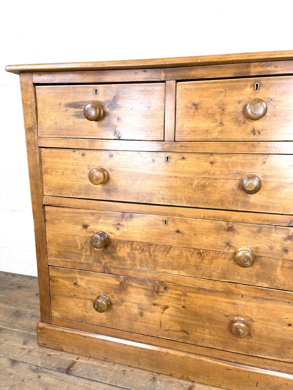 Antique Rustic Pine Chest of Drawers View II