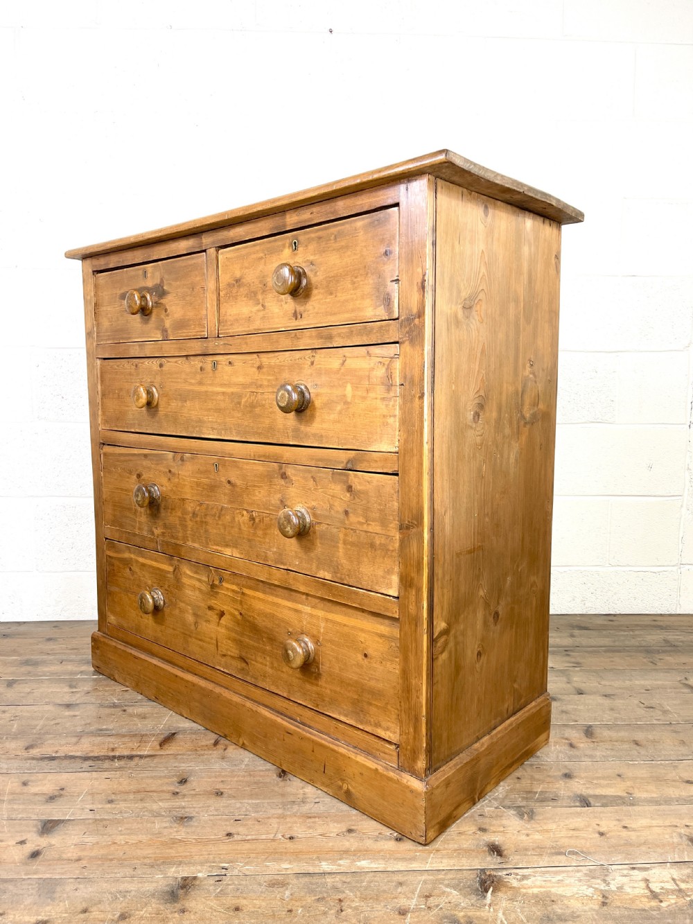 Antique Rustic Pine Chest of Drawers View VI