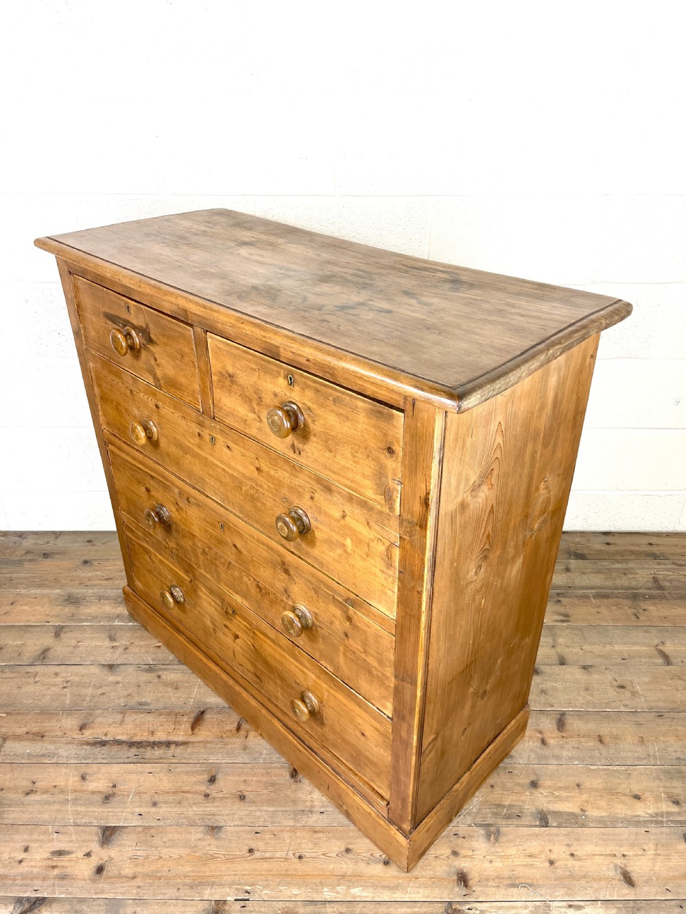 Antique Rustic Pine Chest of Drawers View VII
