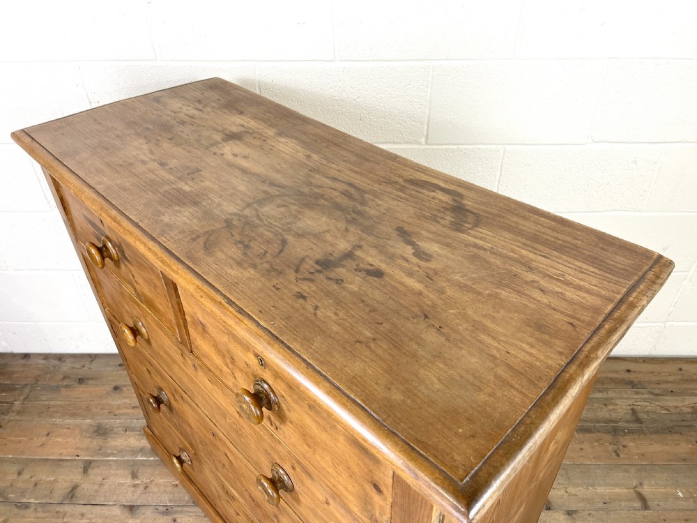 Antique Rustic Pine Chest of Drawers View VIII