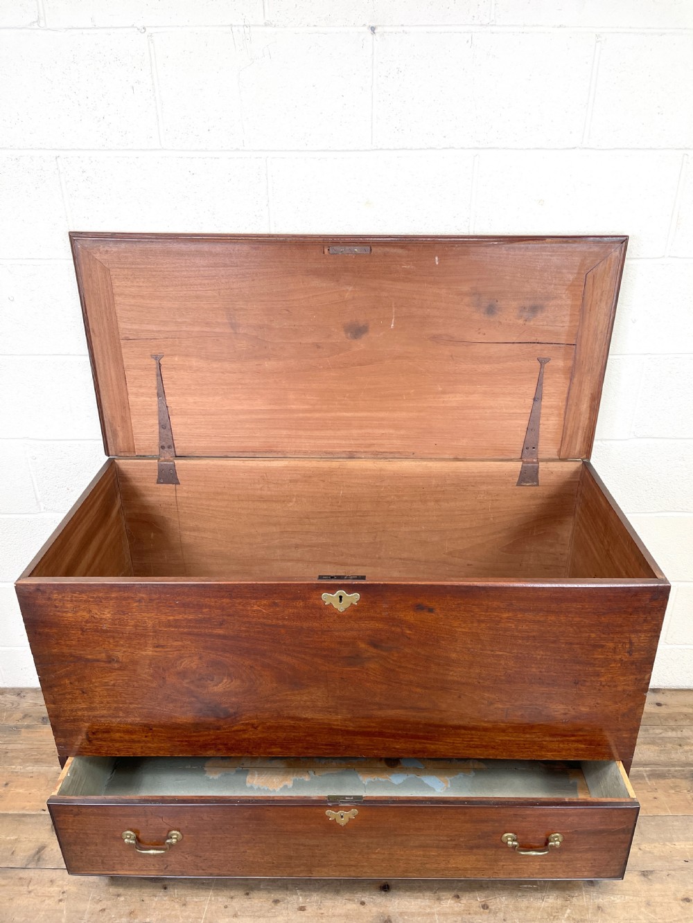 Large 19th Century Mahogany Blanket Box View VII