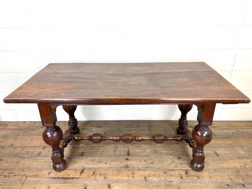Antique Country Oak Dining Table View II