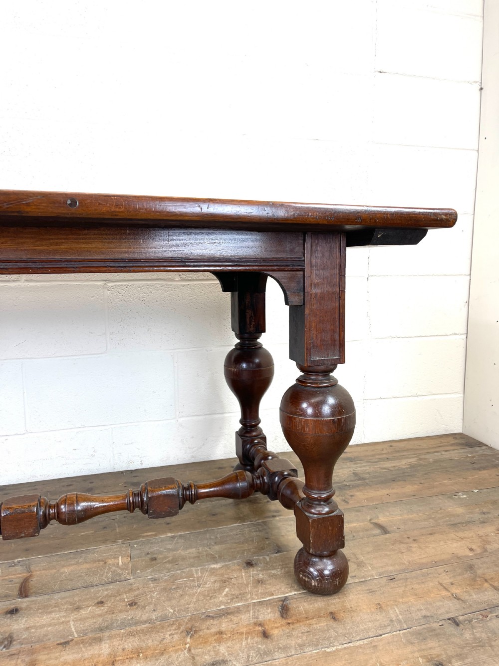 Antique Country Oak Dining Table View III