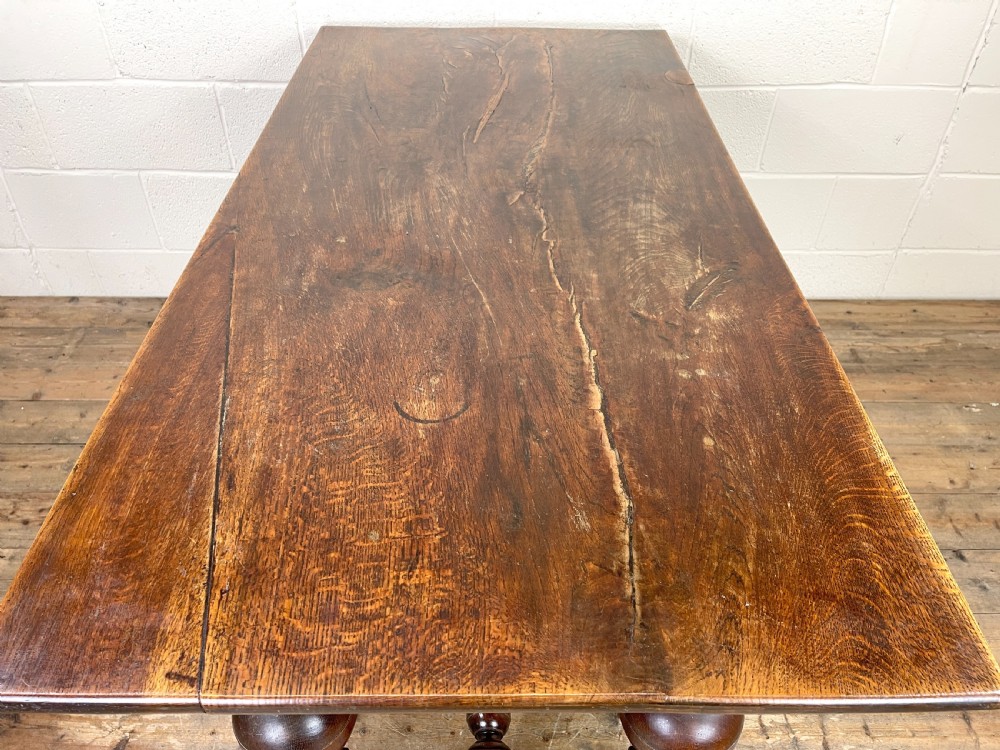 Antique Country Oak Dining Table View IX