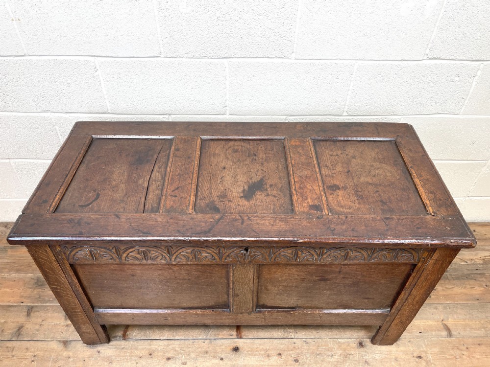 Antique 18th Century Welsh Oak Coffer View III