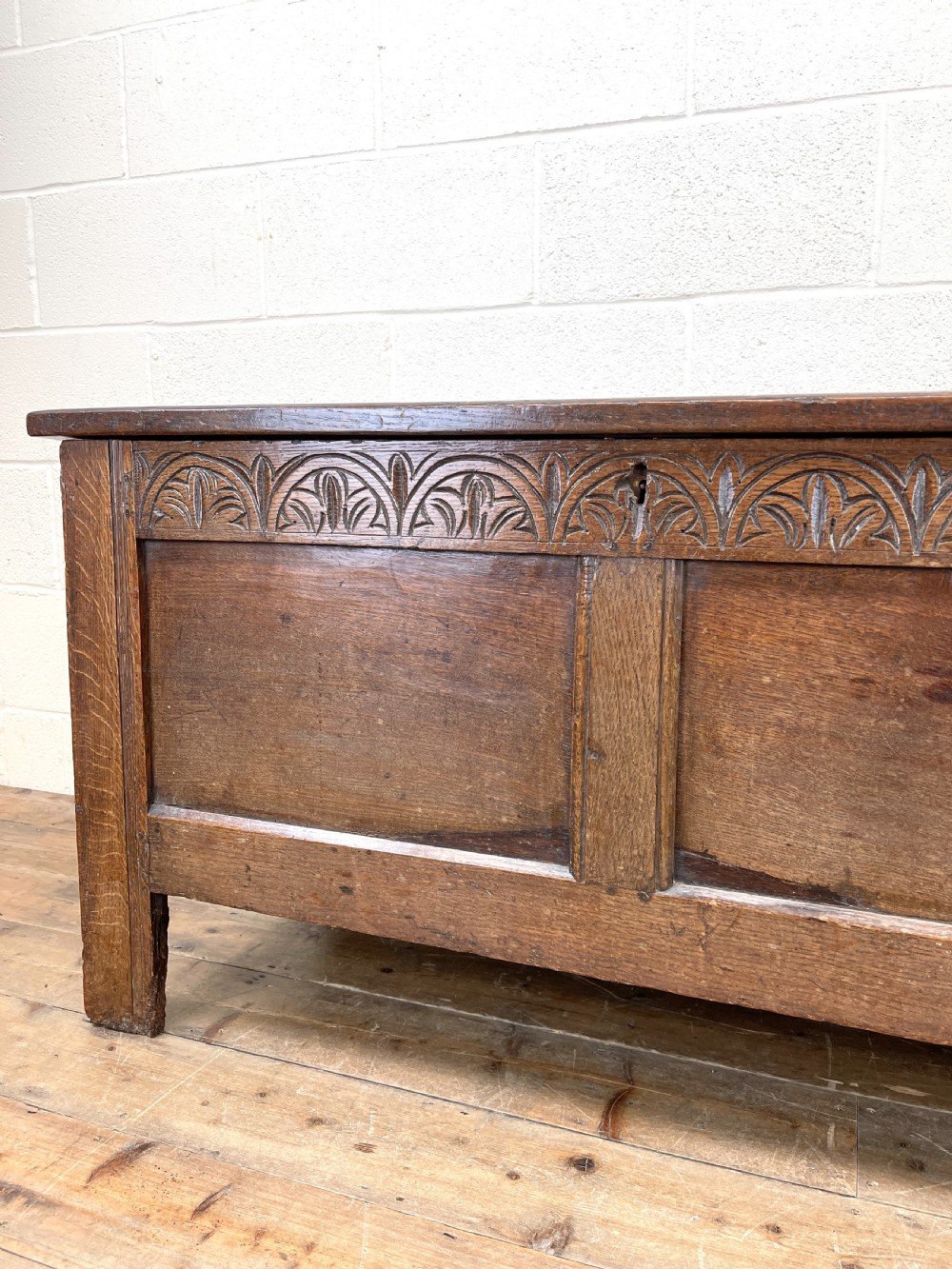 Antique 18th Century Welsh Oak Coffer View V