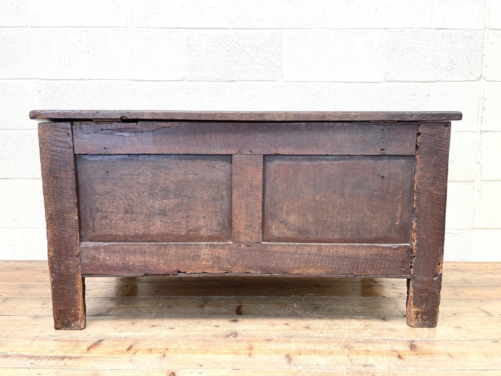 Antique 18th Century Welsh Oak Coffer View X