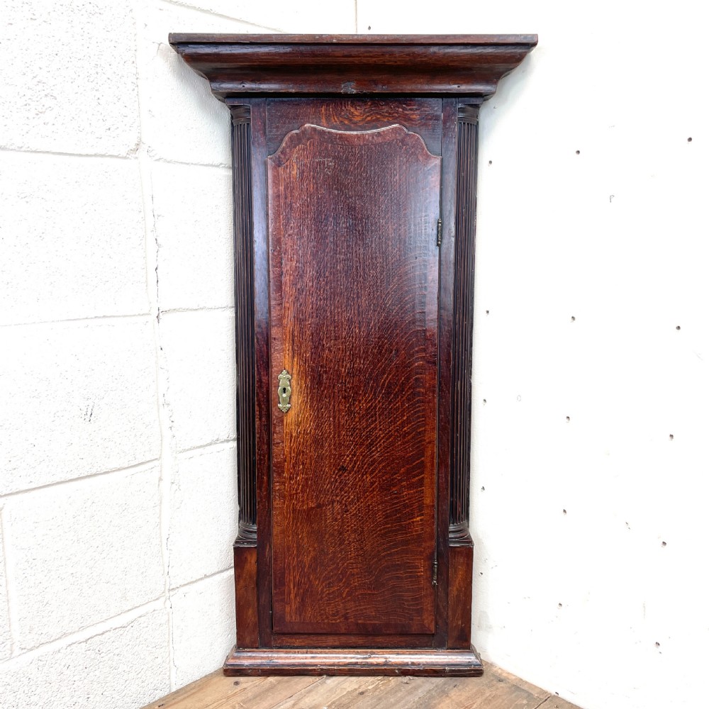Narrow Georgian Oak Corner Cupboard