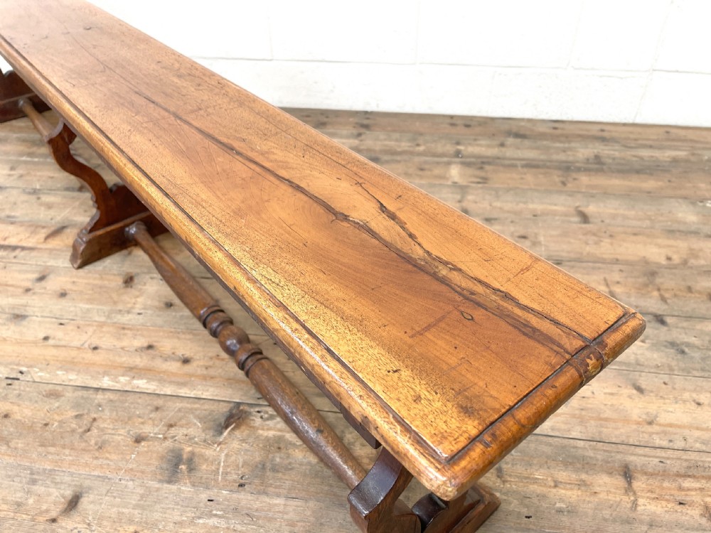 Long Antique Oak Bench View III