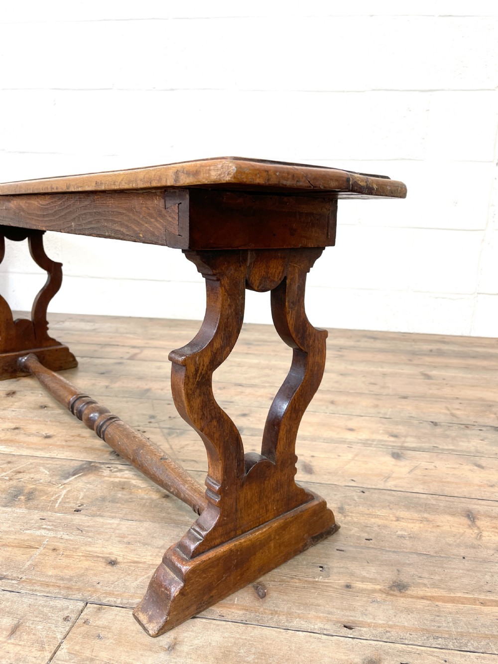 Long Antique Oak Bench View IV