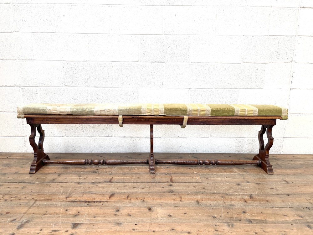 Long Antique Oak Bench View IX