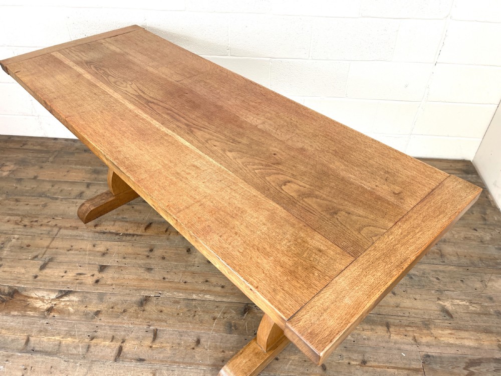 Early 20th Century Pale Oak Dining Table View VII