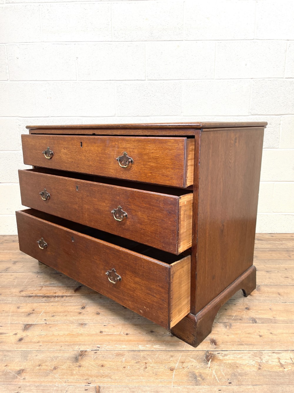 19th Century Antique Oak Chest of Drawers View IX