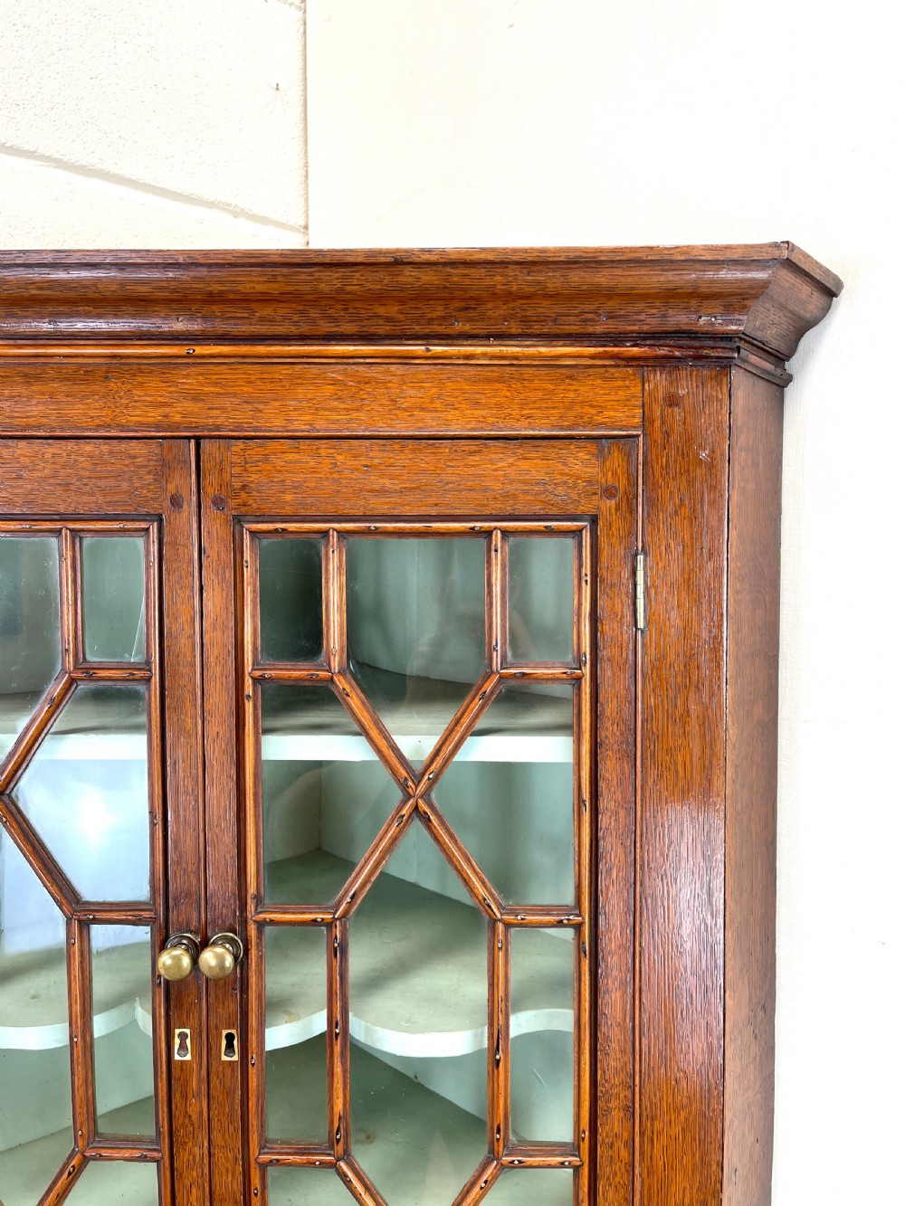 Georgian Welsh Oak Corner Cupboard  View VII